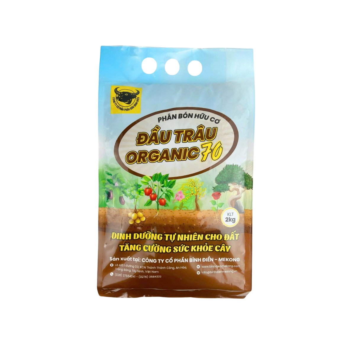 Phân hữu cơ Đầu Trâu ORGANIC 70 – Túi 2kg 2
