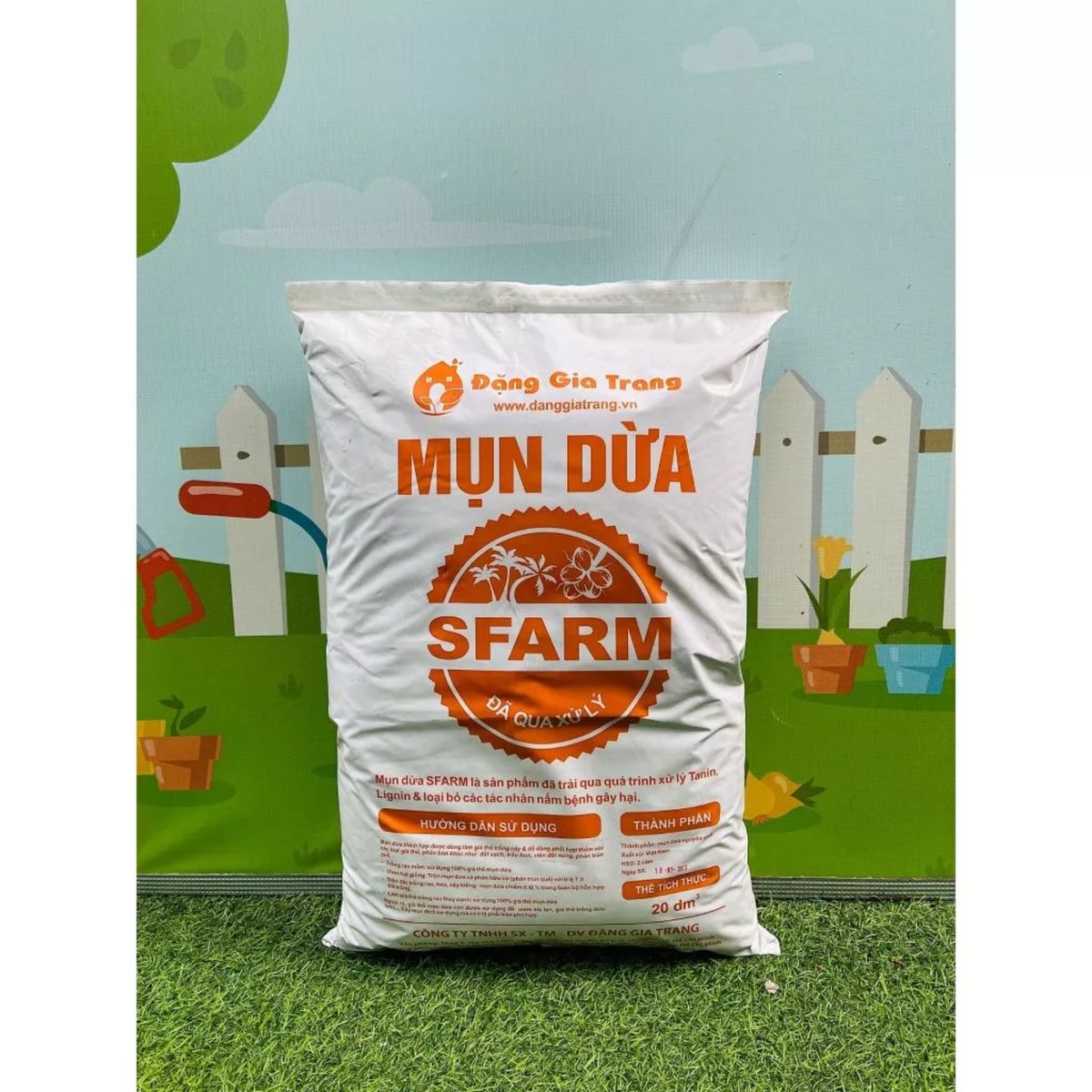 Mụn dừa SFARM đã qua xử lý – Tơi xốp, giữ ẩm cực tốt, trồng rau sạch 3