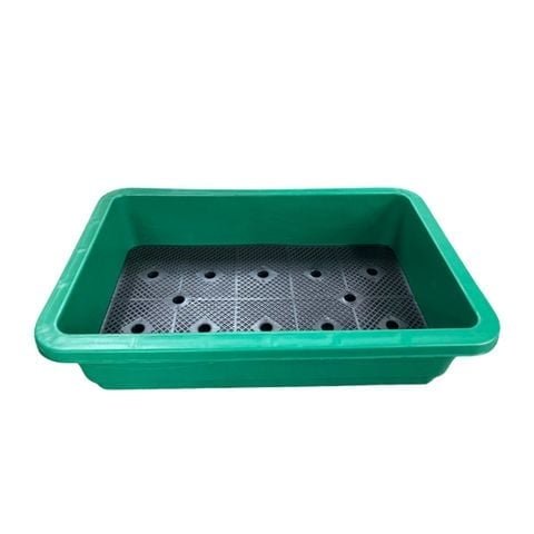 Chậu trồng rau hình chữ nhật 65x42x16cm – Nhựa PP bền màu, thoát nước tốt 2