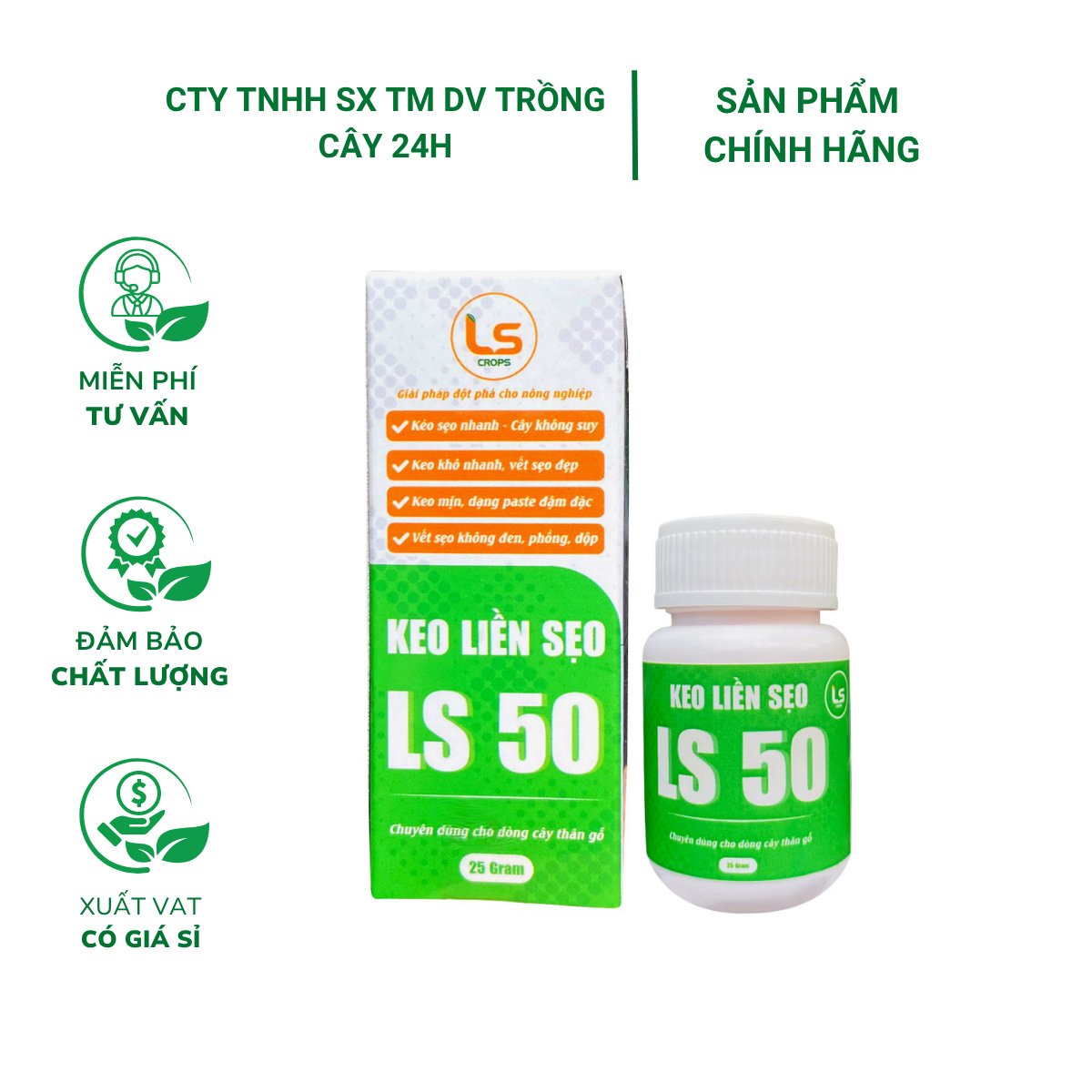 Keo liền sẹo liền da LS50 – Kéo nhựa nhanh, giúp ra rễ, nảy chồi nhanh, ngăn nấm bệnh 2