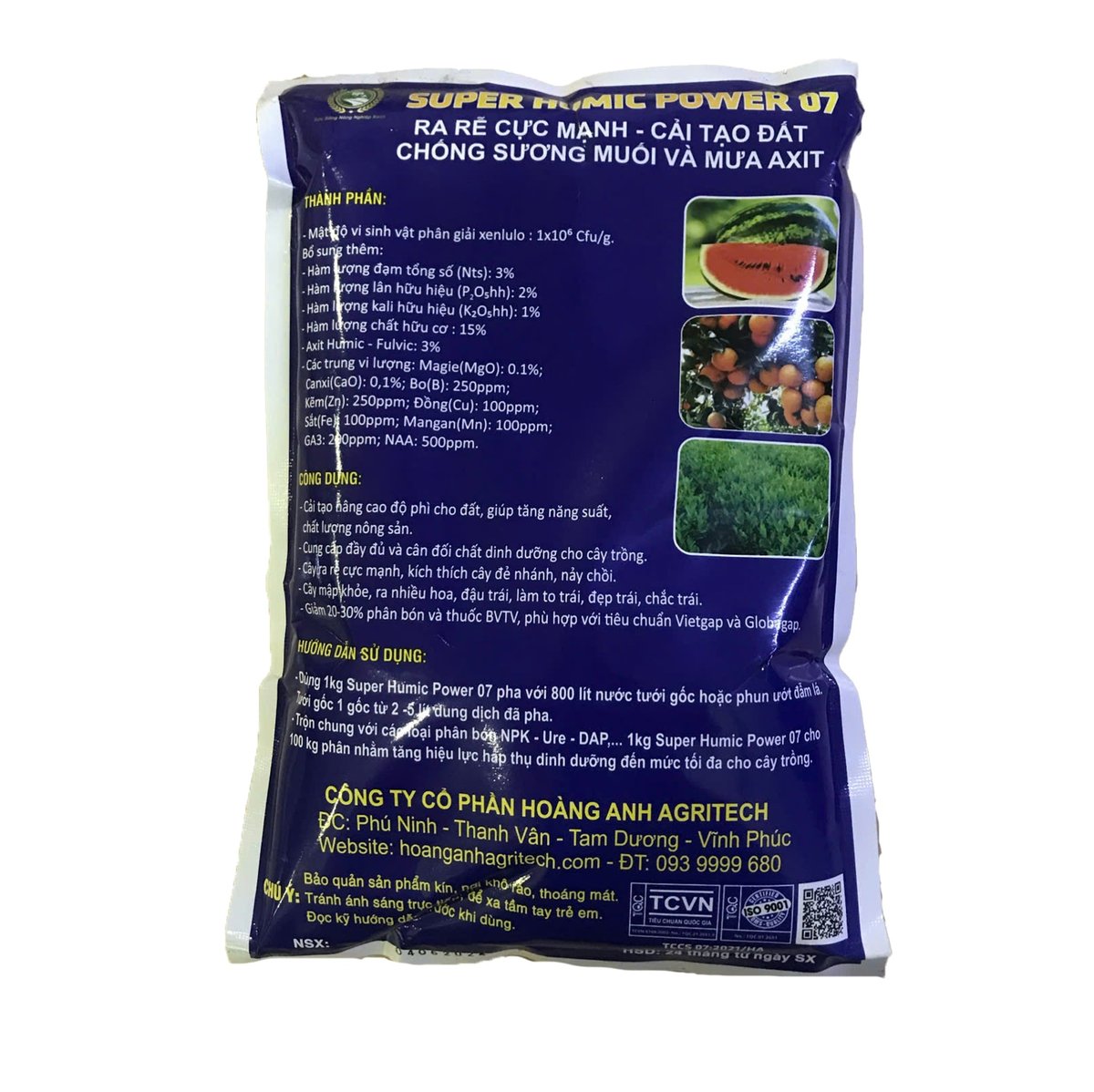 Chế phẩm sinh học Hoàng Anh Super Humic Power 07 (Bio HA 7) – Gói 1kg (ĐN) 3