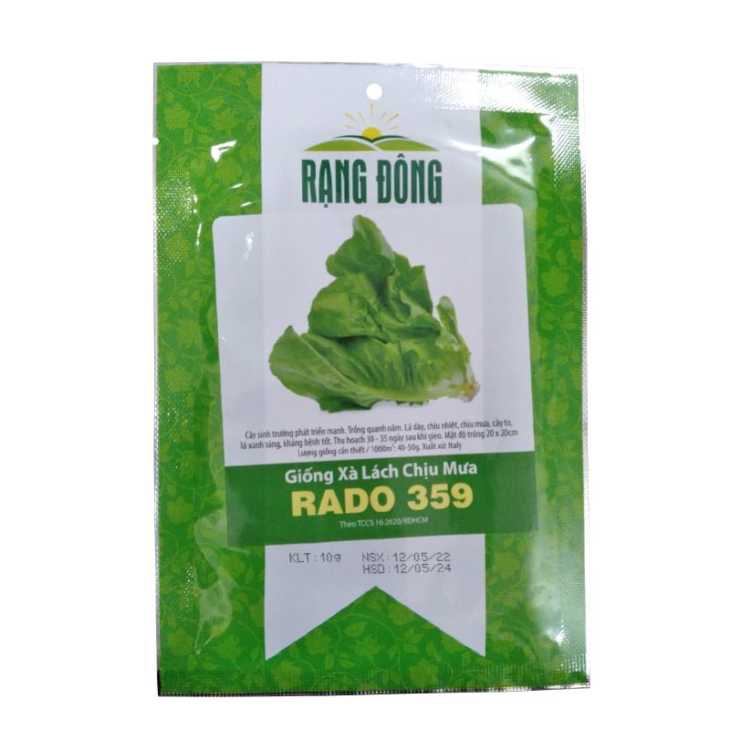 Hạt giống Xà lách chịu mưa RADO 359 – Gói 10 gram