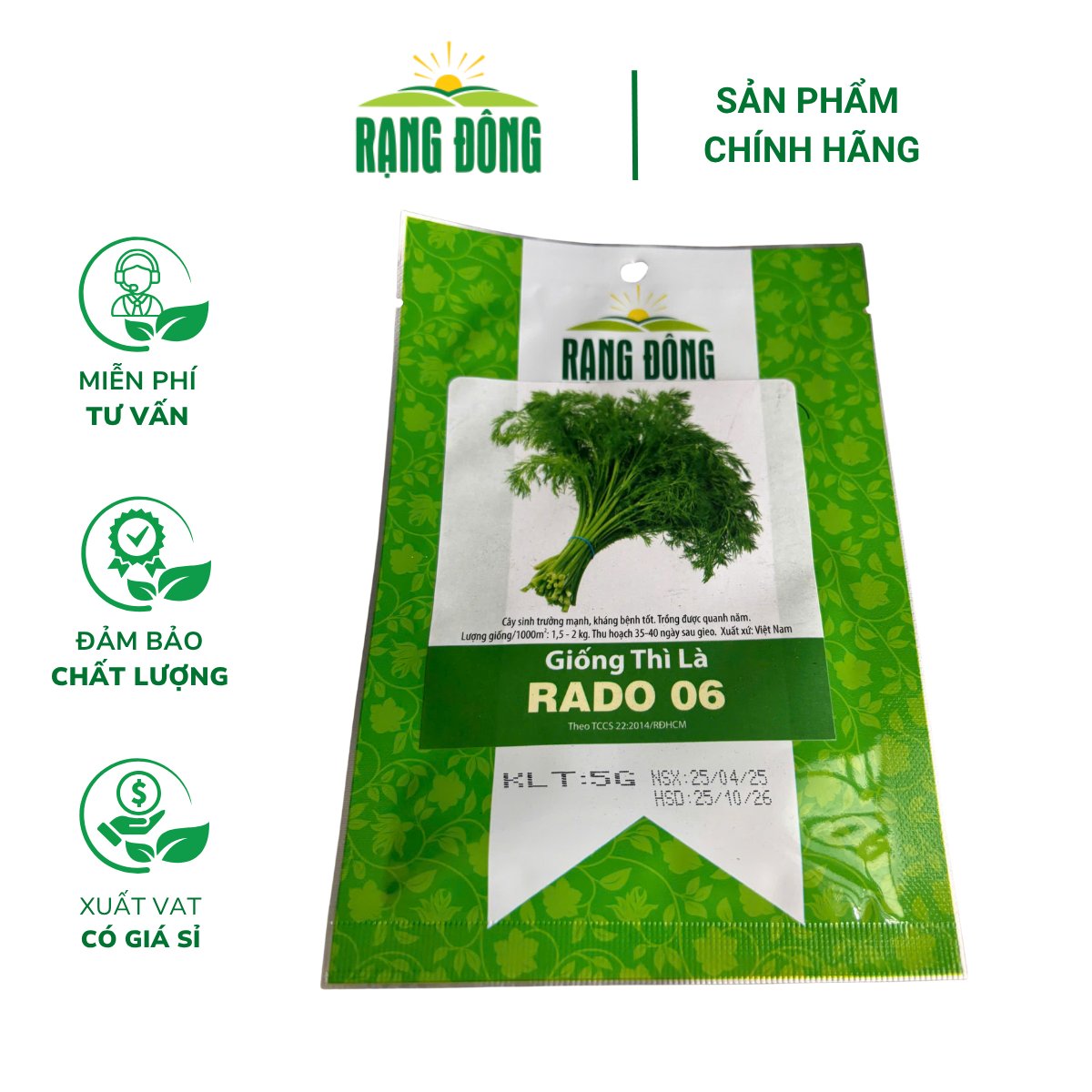 Hạt giống Thì là RADO 06 – Gói 5 gram