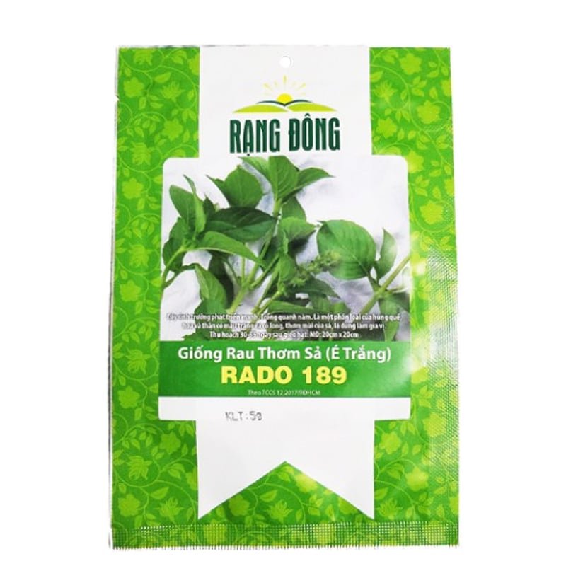Hạt giống Rau thơm sả (é trắng) RADO 189 – Gói 5 gram 2