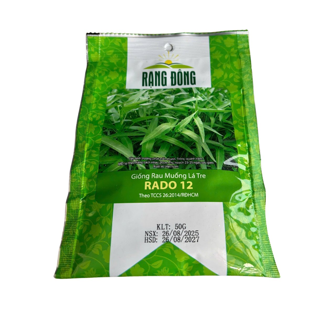 Hạt giống Rau muống lá tre RADO 12 2