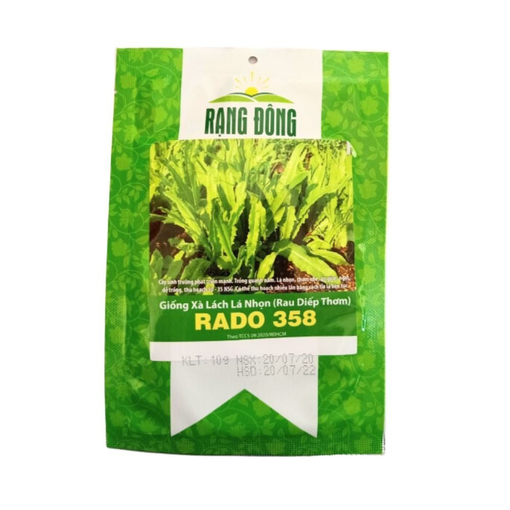 Hạt giống Rau diếp thơm (Xà lách lá nhọn) RADO 358 – Gói 10 gram 2