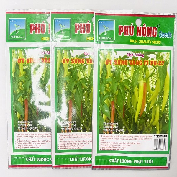Hạt giống Ớt sừng vàng VA-27 – Gói 5 gram 2