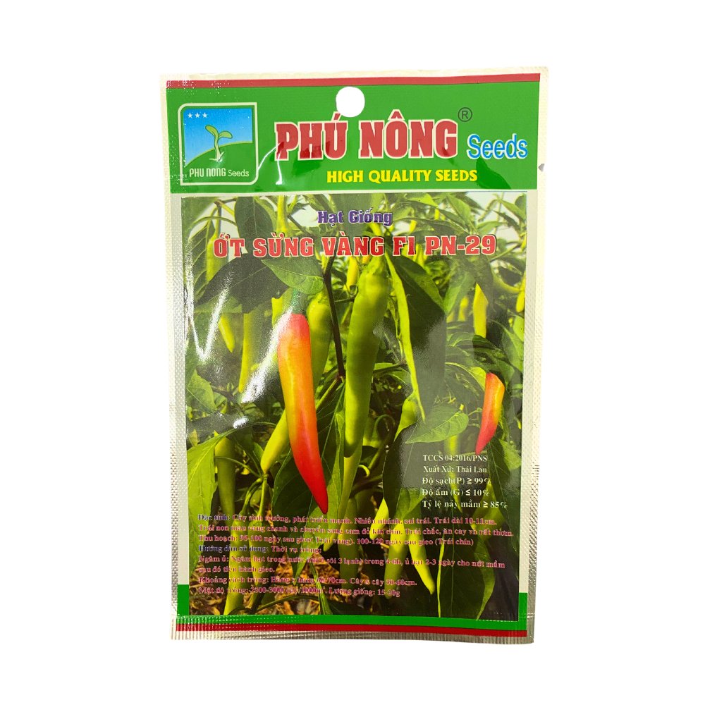 Hạt Giống Ớt Sừng Vàng PN 29