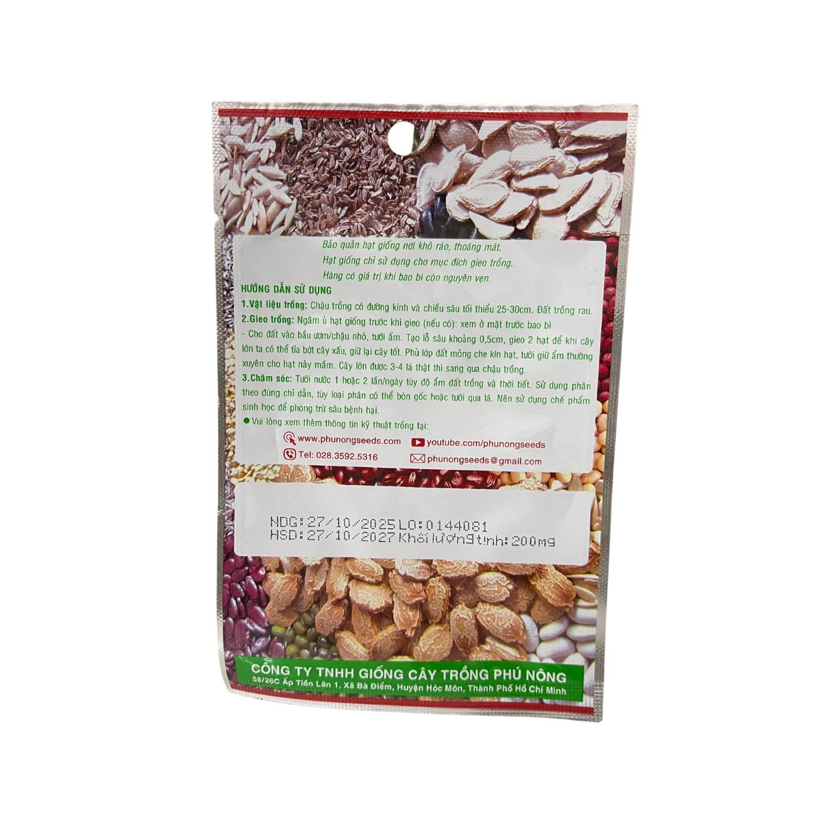 Hạt giống Ớt ngọt Cali 01 – Gói 0.2 gram 3