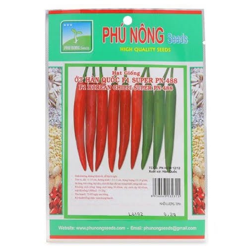 Hạt giống Ớt Hàn Quốc PN – Gói 0.1 gram