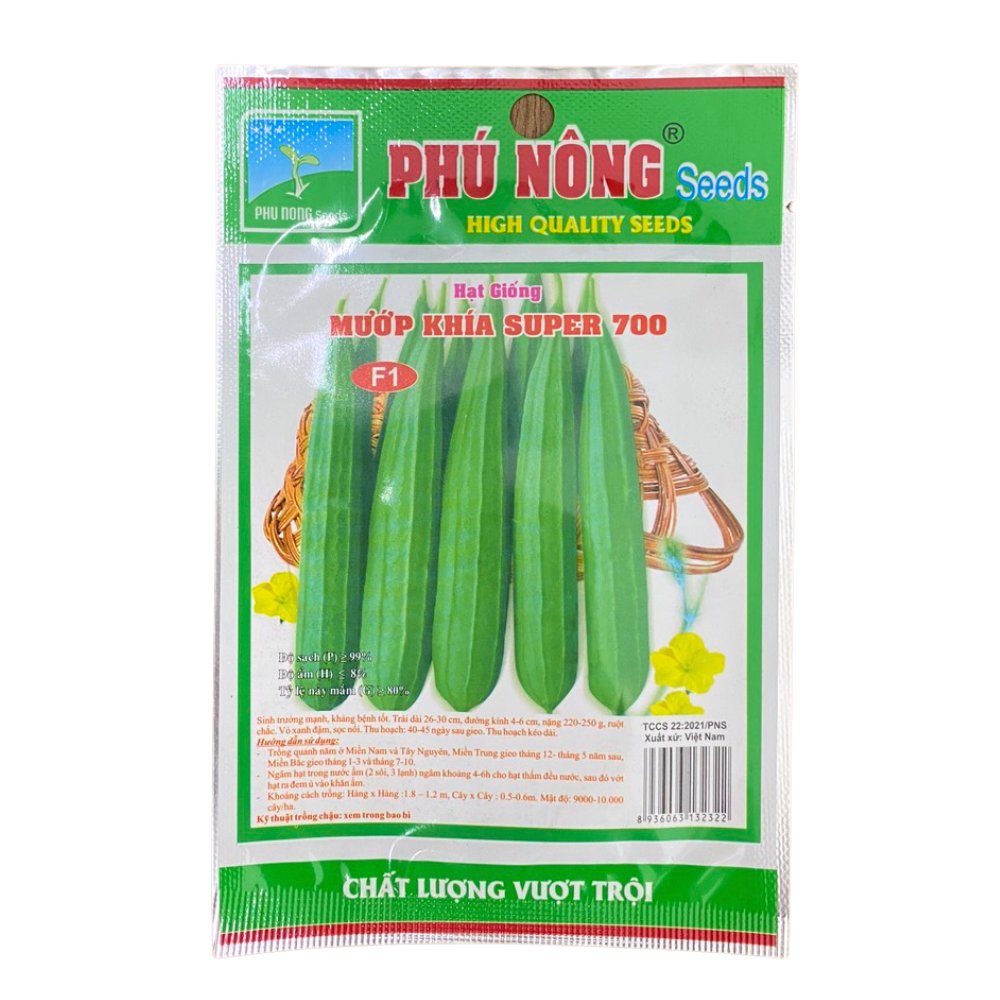 Hạt giống Mướp khía PN Super 700 – Gói 1 gram
