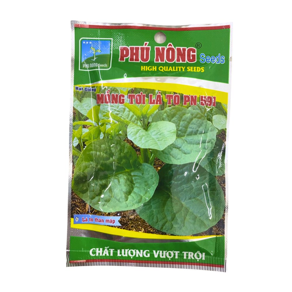 Hạt giống mồng tơi lá to PN 591 – Nảy mầm nhanh, trồng được quanh năm 2