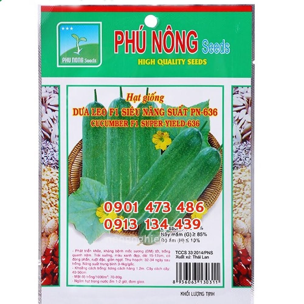 Hạt giống Dưa Leo Siêu Năng Suất PN – Gói 1 gram 3