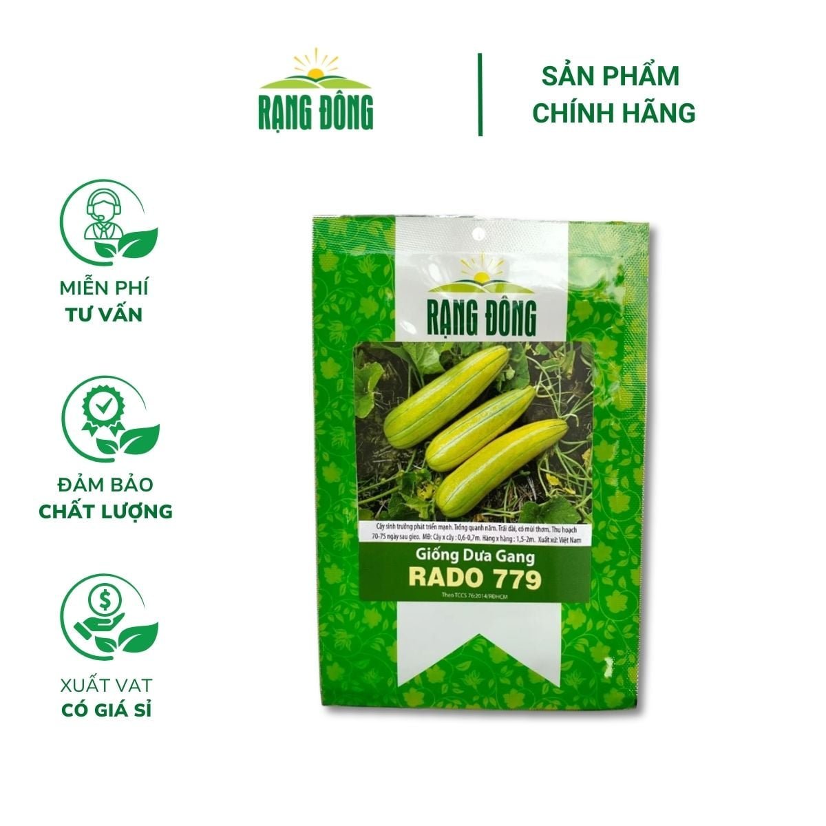 Hạt giống Dưa Gang RADO 779 – Gói 1 gram