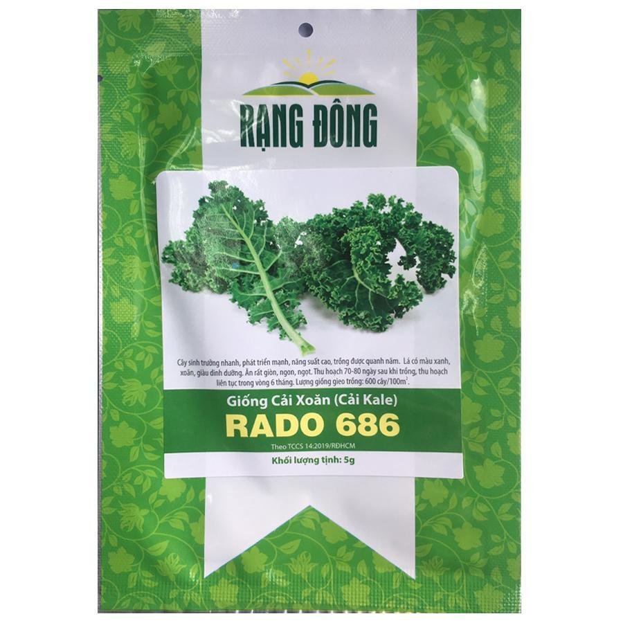 Hạt giống Cải Xoăn (Cải Kale) RADO 686 – Gói 5 gram 2