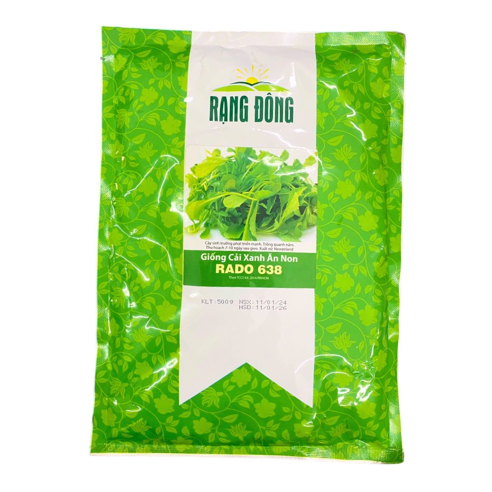 Hạt giống Cải xanh ăn non RADO 638 – Gói 500 gram