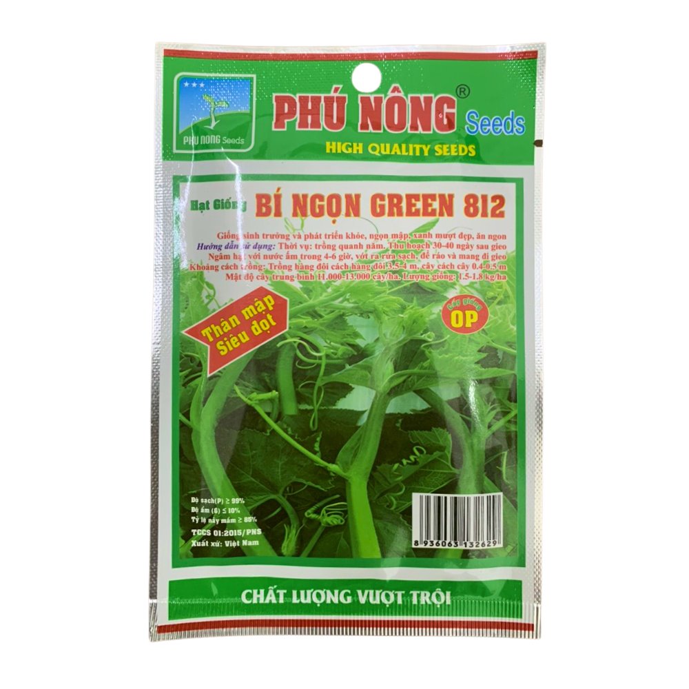 Hạt giống Bí Ngọn Siêu Đọt PN 812 – Gói 10 gram