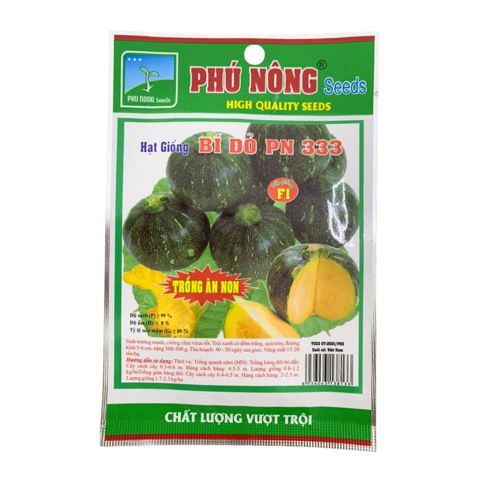 Hạt giống Bí đỏ ăn non PN 333 – Gói 10 hạt