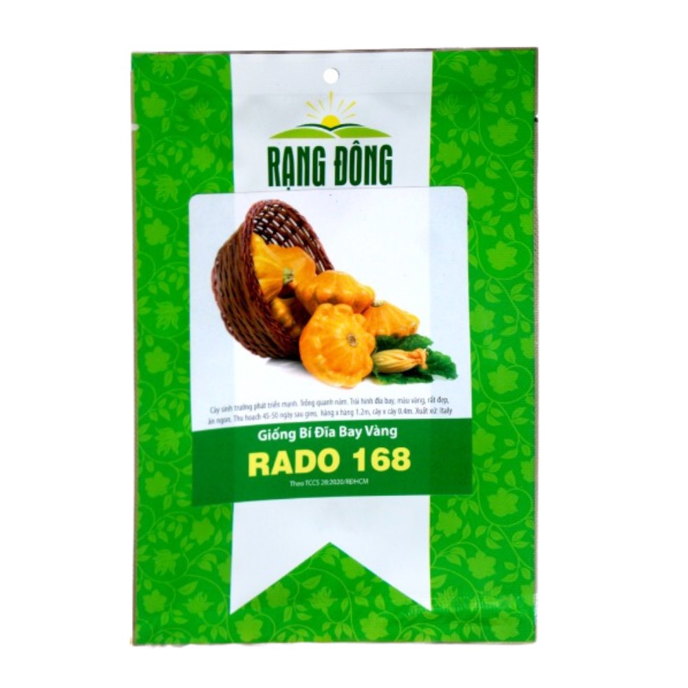 Hạt giống Bí đĩa bay vàng Rado 168 – Gói 1 gram