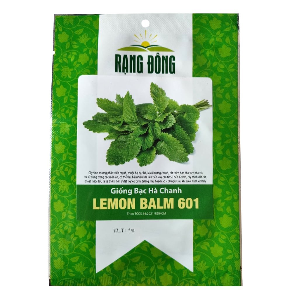Hạt giống Bạc hà chanh LEMON BALM 601 – Gói 1 gram 2