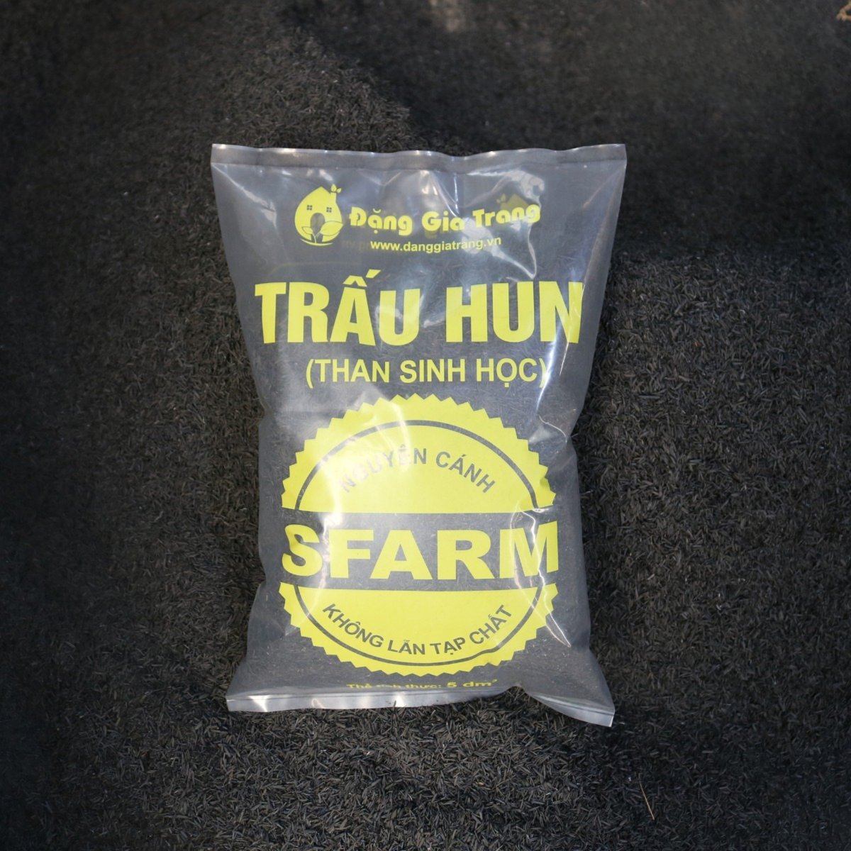 Giá thể trấu hun SFARM – Trấu hun sạch mầm bệnh, giữ ẩm, làm giá thể trồng rau mầm, hoa, ươm cây con 2