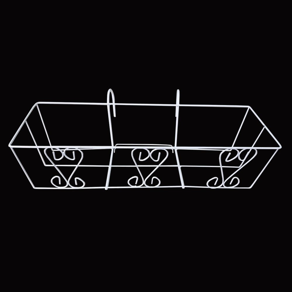 Khung sắt treo hoa chữ nhật trồng lan can 60x20x16cm (HCM) 3