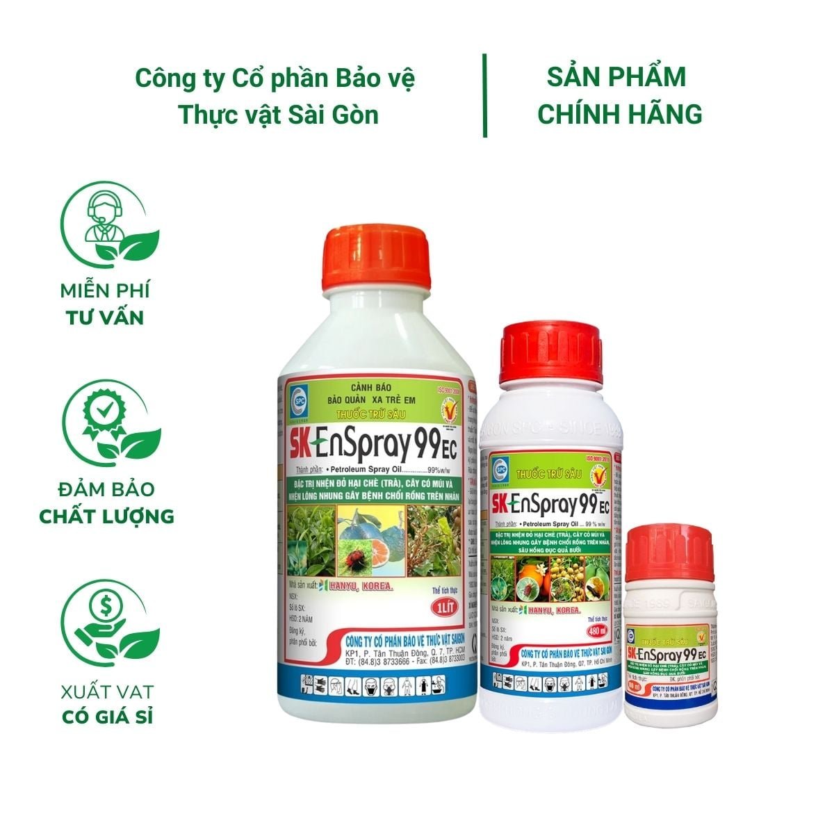 Dầu khoáng diệt côn trùng gây hại cây trồng SK Enspray 99 EC