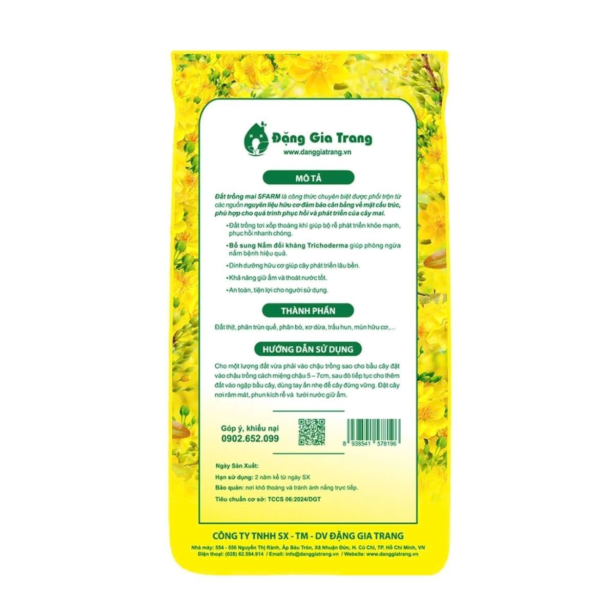 Đất trồng mai SFARM công thức chuyên biệt dành riêng cho mai – Bao 20dm3 3