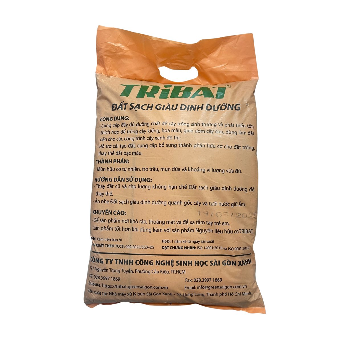 Đất sạch Tribat trồng cây giàu dinh dưỡng – Túi 6.5dm3 3