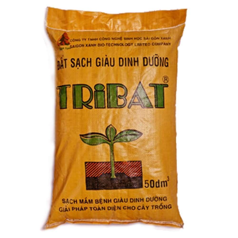 Đất sạch Tribat trồng cây giàu dinh dưỡng (Bao 50dm³) đất trồng cây cảnh, hoa kiểng, trồng rau 2