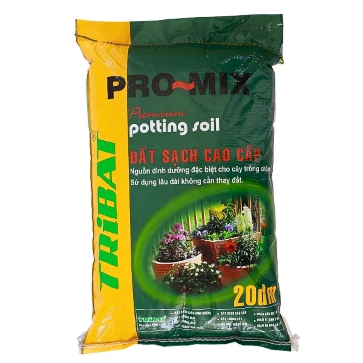 Đất sạch cao cấp TRIBAT PROMIX Premium Potting Soil – Bao 20dm3