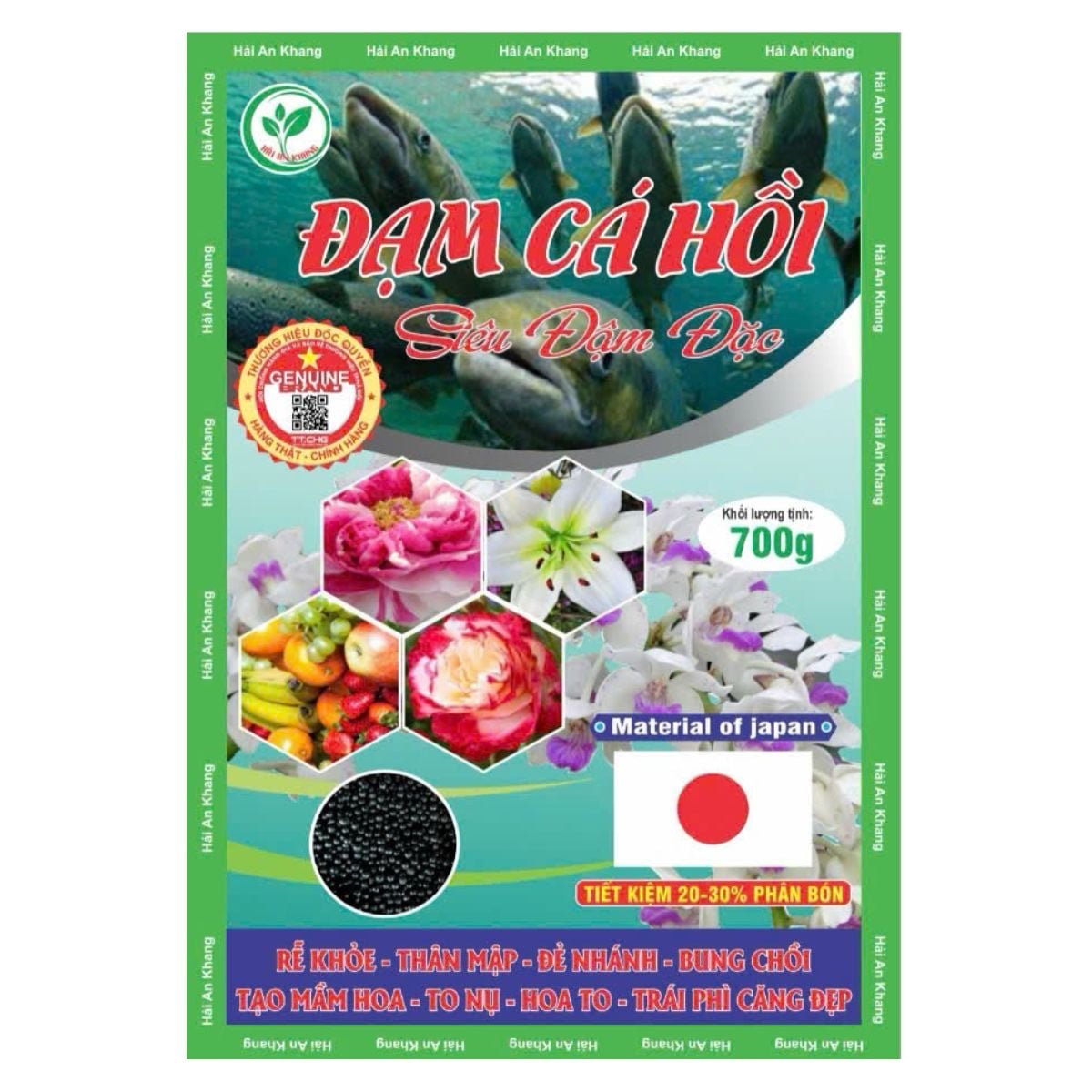 Đạm Cá Hồi Siêu Đậm Đặc (700g) – Thúc đẩy rễ phát triển mạnh, cây hấp thụ dinh dưỡng