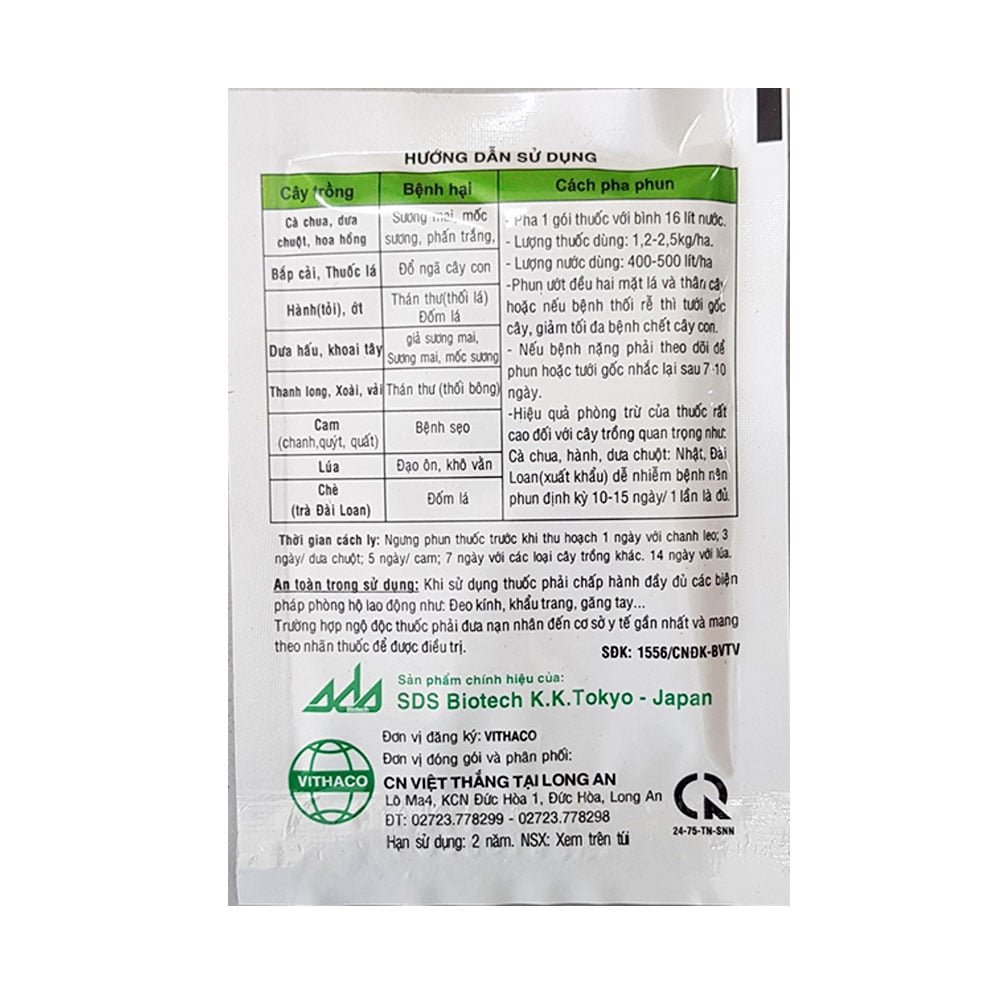 Đặc trị bệnh Daconil 75WP – Gói 15 gram 3