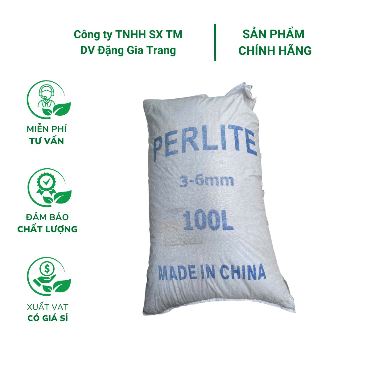 Đá Perlite 3-6mm – Bao 90L