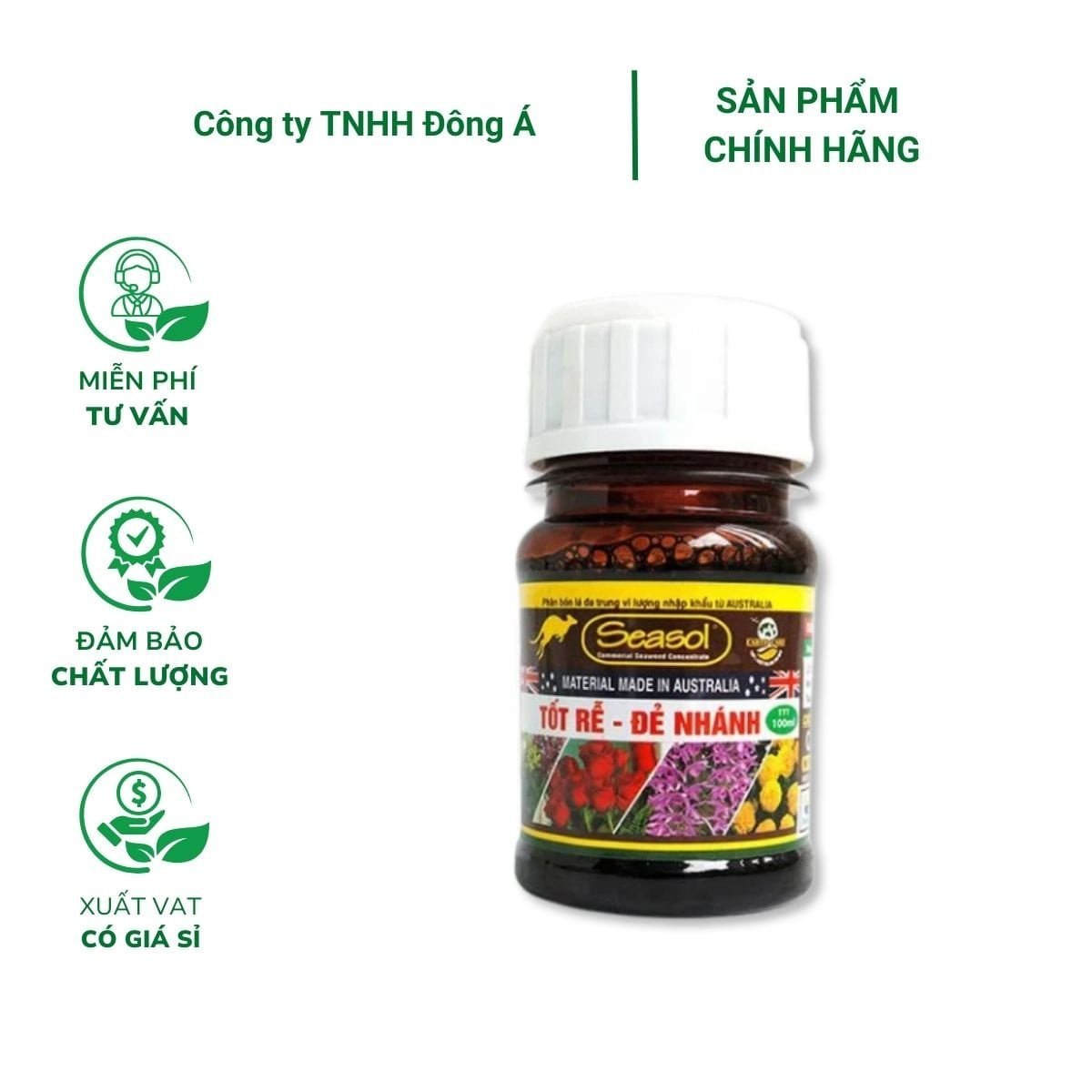 Chế phẩm kích rễ và phục hồi rễ Seasol nhập khẩu Úc – Chai 100ml