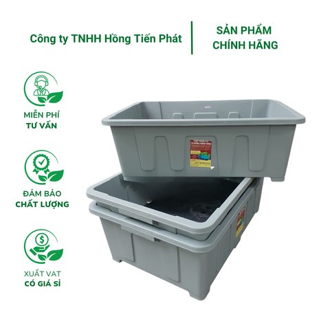 Chậu trồng rau Aquaponics 45L – Chậu nhựa cứng trồng rau củ quả tại nhà 2