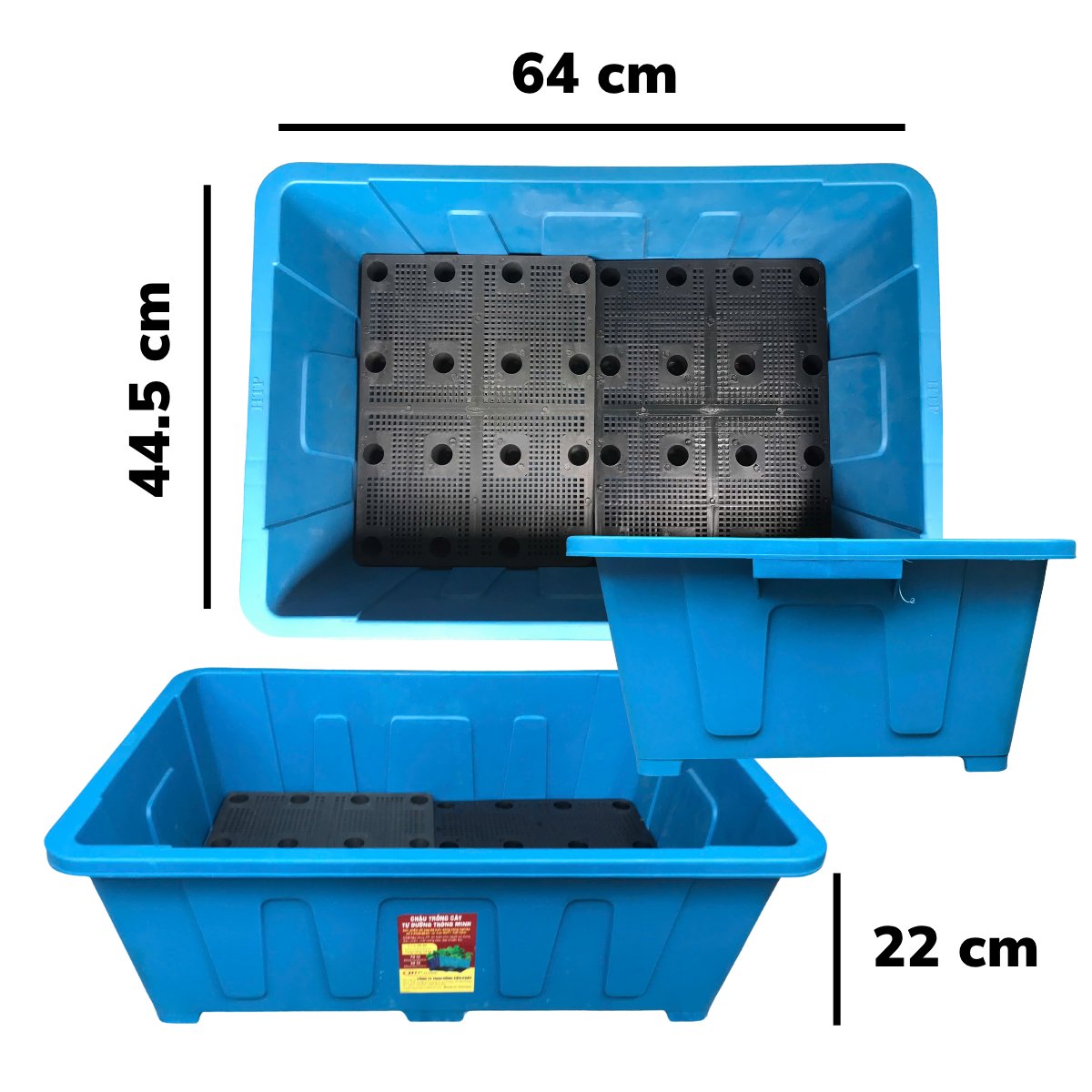 Chậu trồng rau Aquaponics 45L – Chậu nhựa cứng trồng rau củ quả tại nhà 3