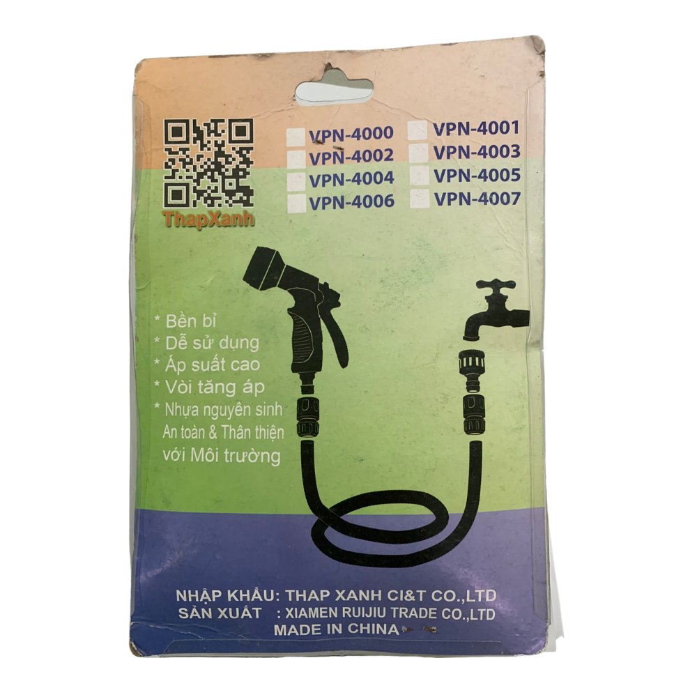 Bộ vòi xịt nước tưới cây cao cấp kèm phụ kiện 4 món 12 – 18 mm VPN-4007 3