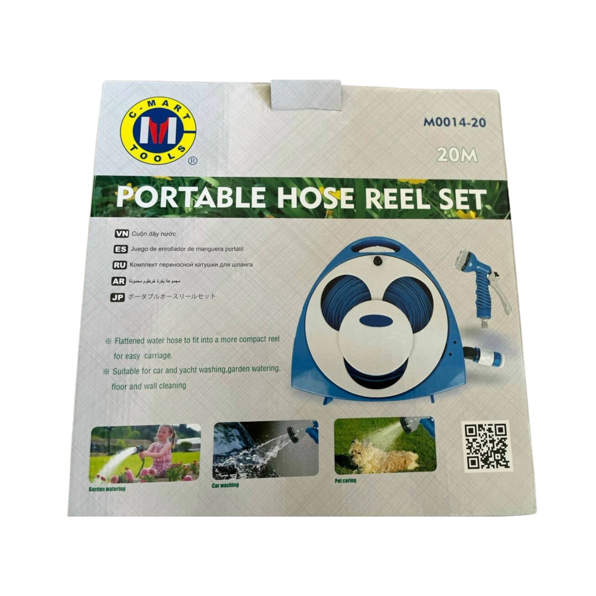 Bộ dây tưới kèm vòi đa năng chính hãng C-mart M0014-20 2