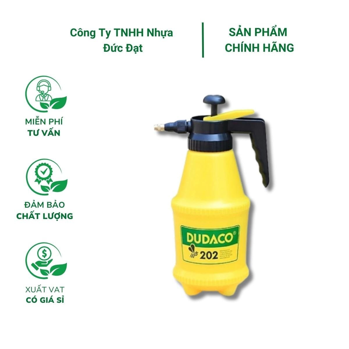 Bình tưới cây DUDACO chuyên dụng – 2 Lít