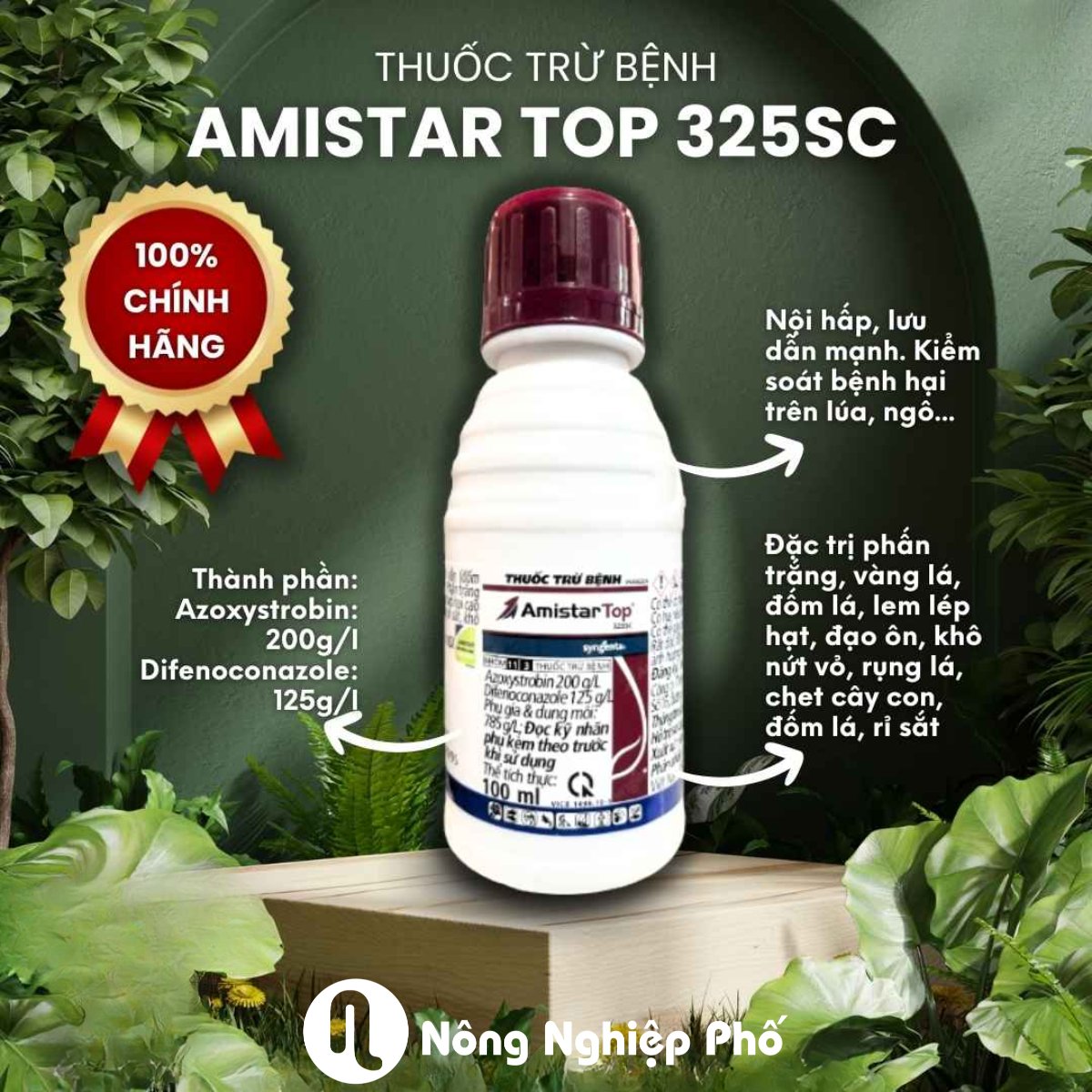 Amistar Top 325SC – Thuốc trừ nấm bệnh hại cây trồng – Chai 100ml 2