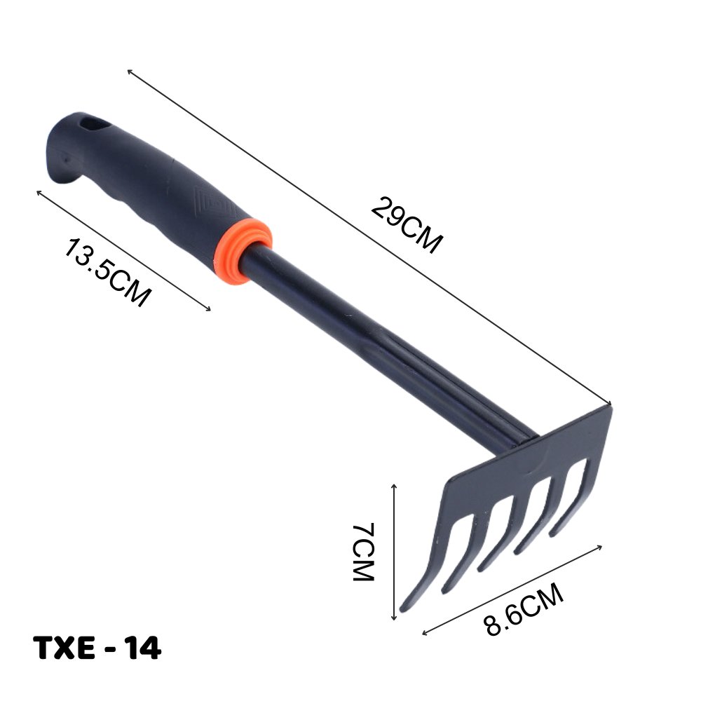 Cào thép làm vườn cán nhựa TXE-14 3
