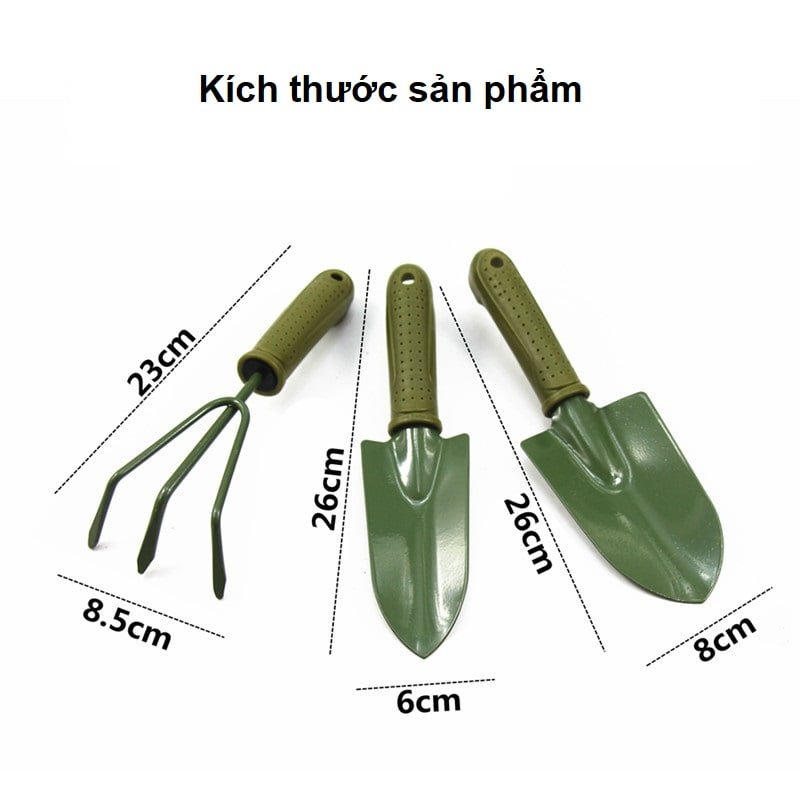 Bộ 3 dụng cụ làm vườn cán nhựa 2