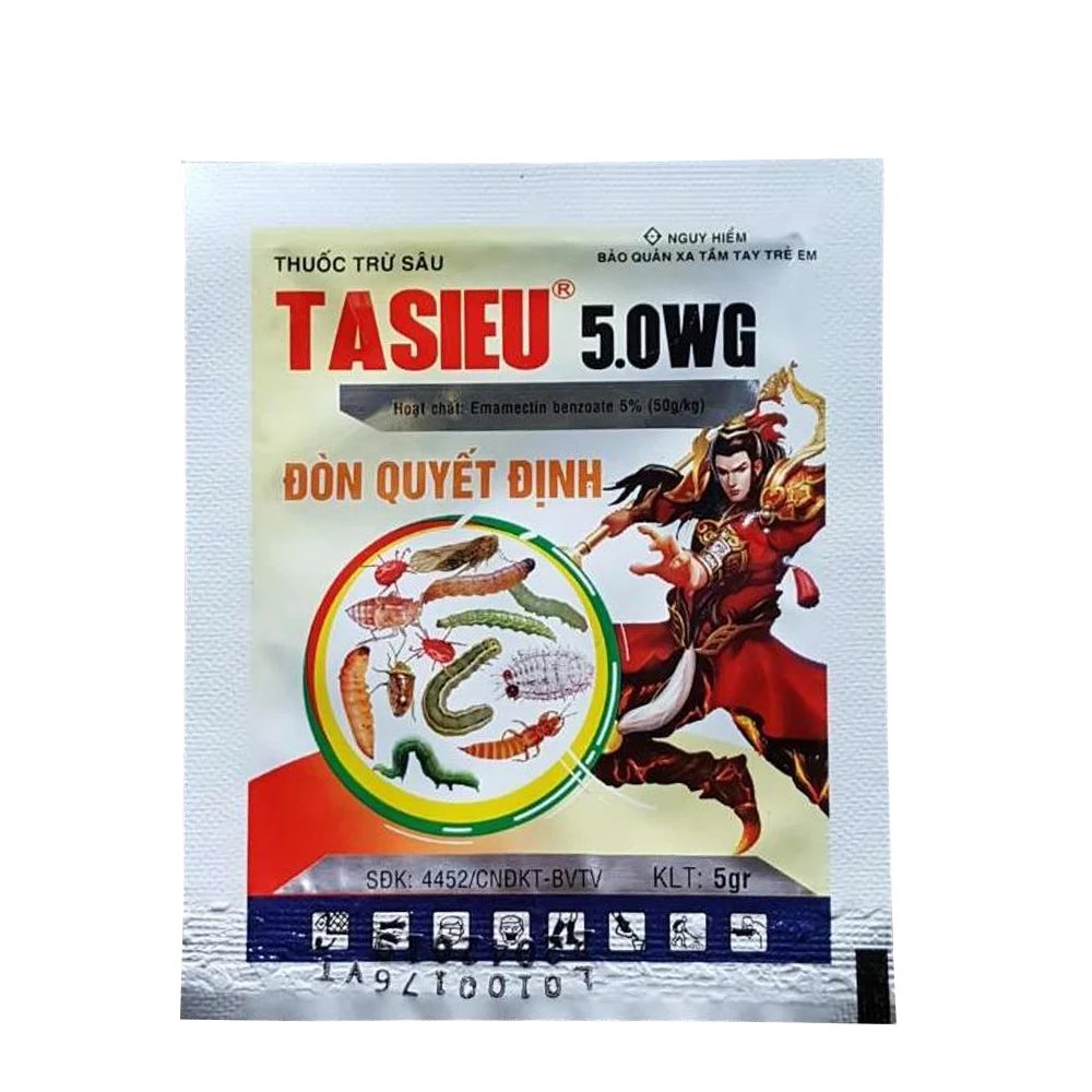 Thuốc trừ sâu Tasieu 5WG (5g) – Phòng ngừa sâu nhanh, an toàn cho cây trồng, rau sạch
