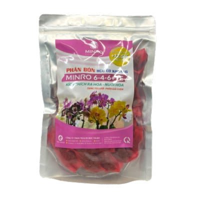 Phân hữu cơ khoáng MINRO 6-4-6+TE (450g) – Kích ra hoa, giúp hoa lan và bonsai nở đẹp, bền màu 2