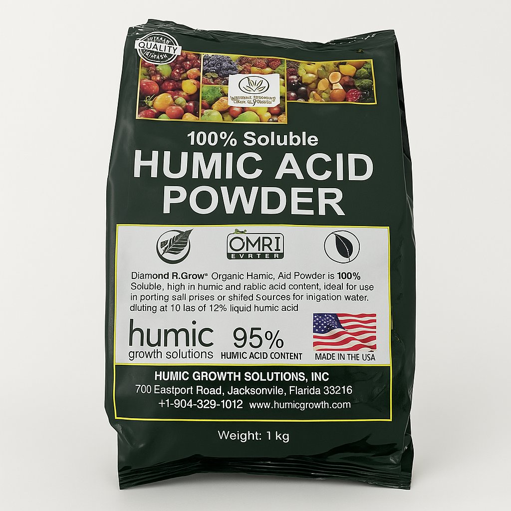 Phân bón Humic Acid Powder dạng bột (1kg) – Phân bón cải tạo đất, nuôi dưỡng cây trồng