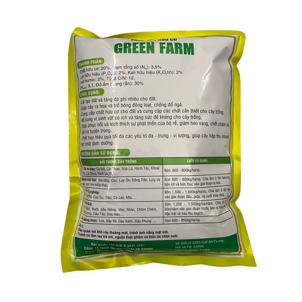 Phân bón hữu cơ hoa hồng và cây kiểng giúp cải tạo đất tăng đậu hoa – Green Farm 3