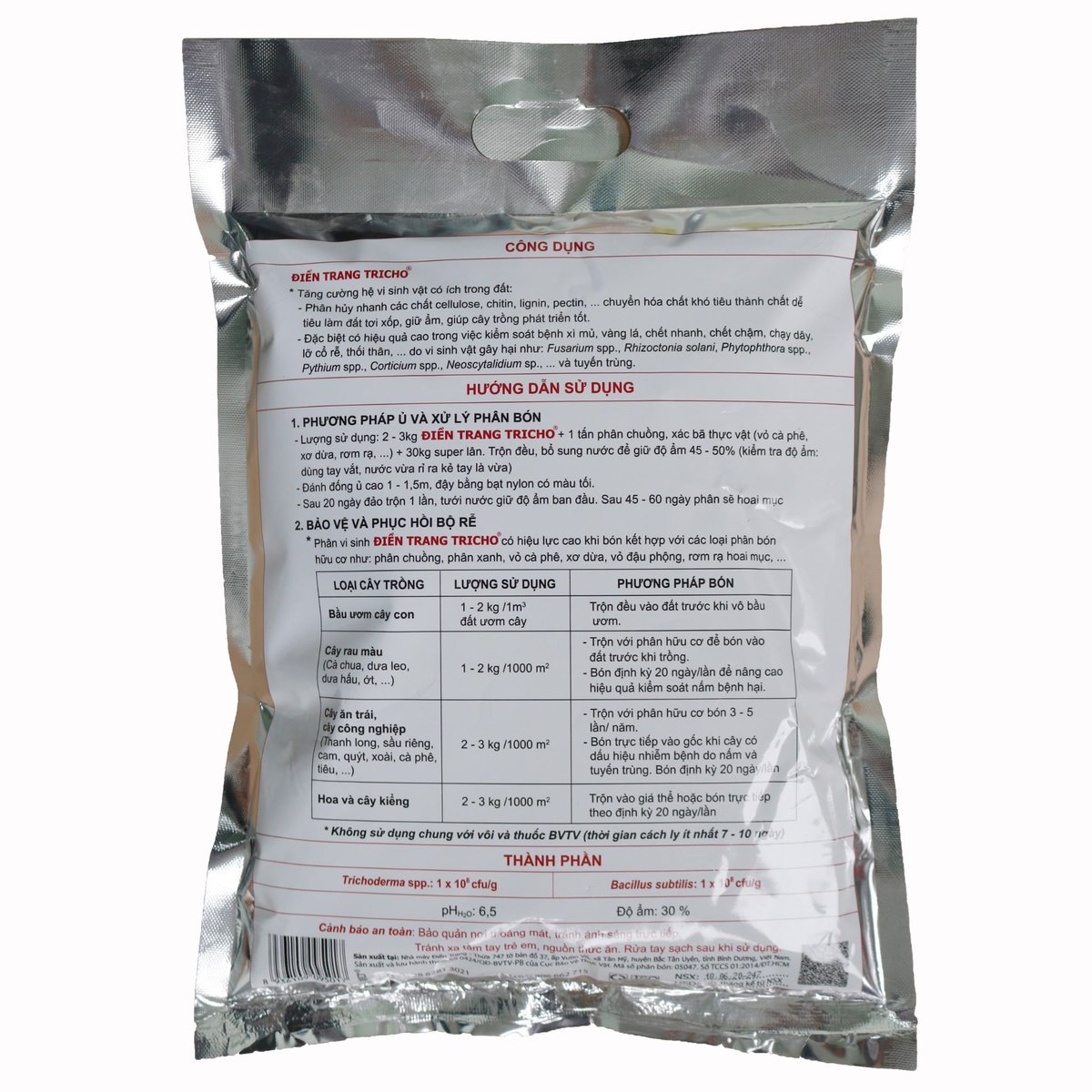 Nấm Trichoderma Điền Trang (1kg) – Xử lý nấm bệnh hại, cải tạo đất trồng 3