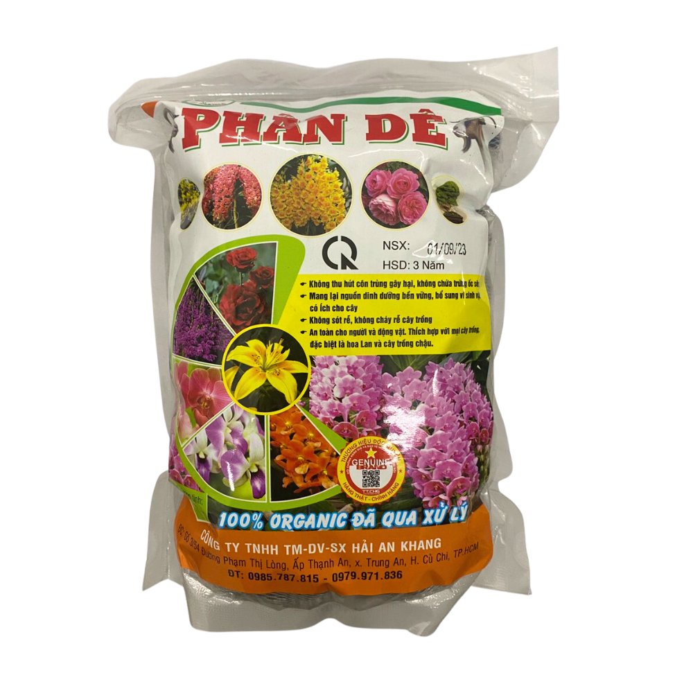 Phân dê dùng cho Lan dạng túi tan chậm ( đã qua xử lý)