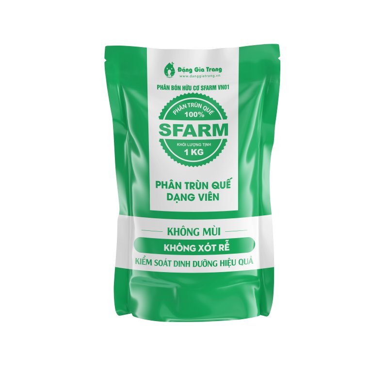 Phân trùn quế SFARM viên nén cho mọi loại cây trồng và hoa kiểng 2